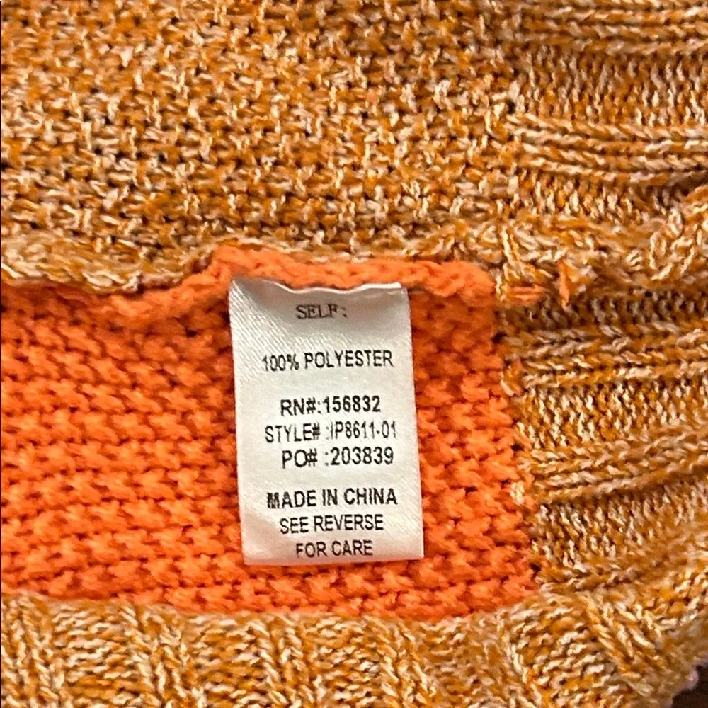 Bibi Color Block Sweater - Pink, Orange, and Cream - Picture 3 of 4